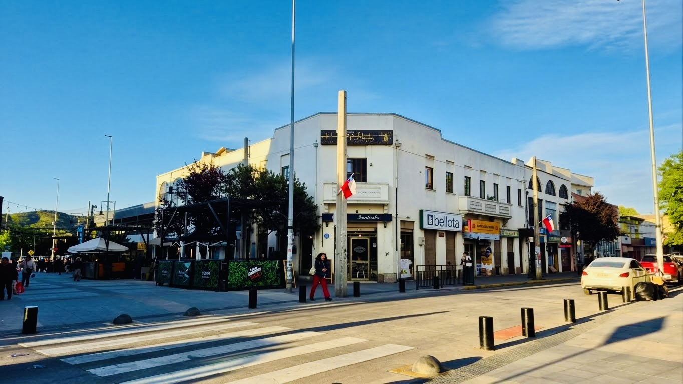 Esquina del Hotel Villa Alemana en Paseo Latorre, Villa Alemana